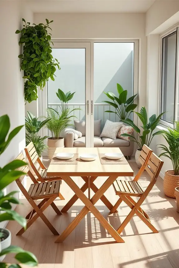 versatile folding dining table