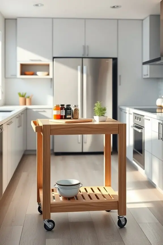 versatile mobile kitchen storage