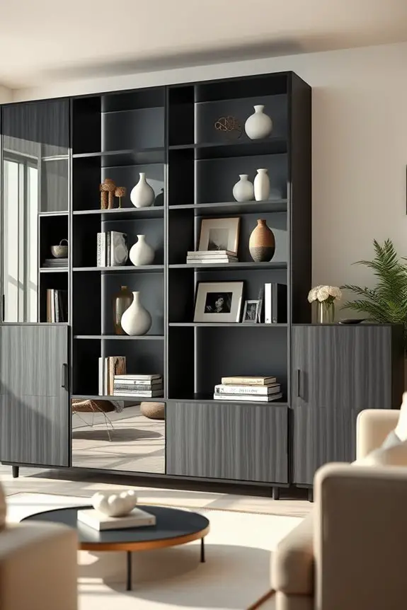 versatile modular display cabinet
