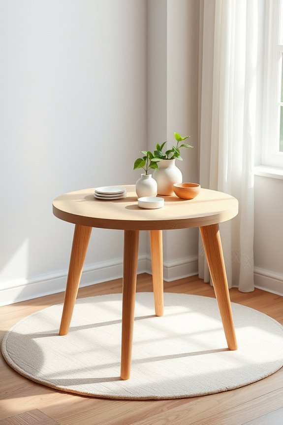 versatile round corner table