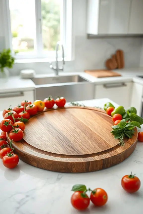 versatile round cutting boards
