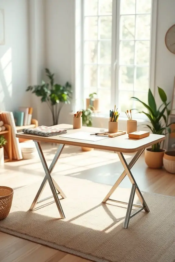 versatile space saving craft table