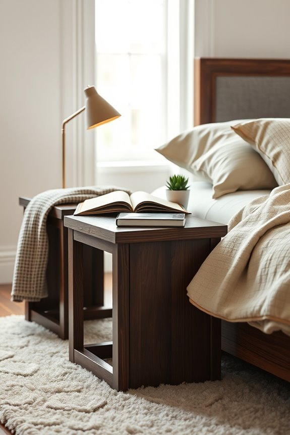 versatile stackable bedside tables