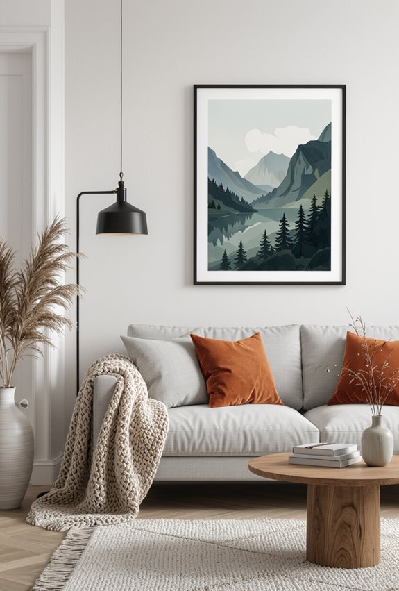 vertical framed dramatic scale