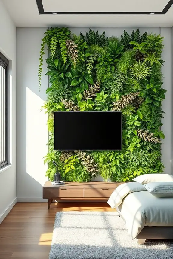 vertical garden bedroom oasis