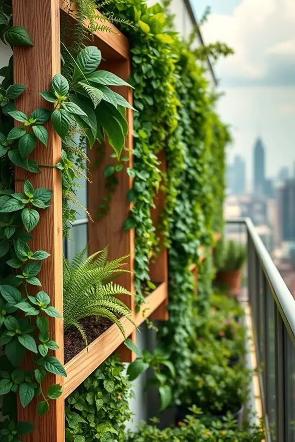 vertical garden frame benefits