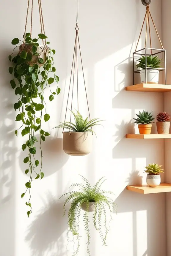 vertical garden hanging planters