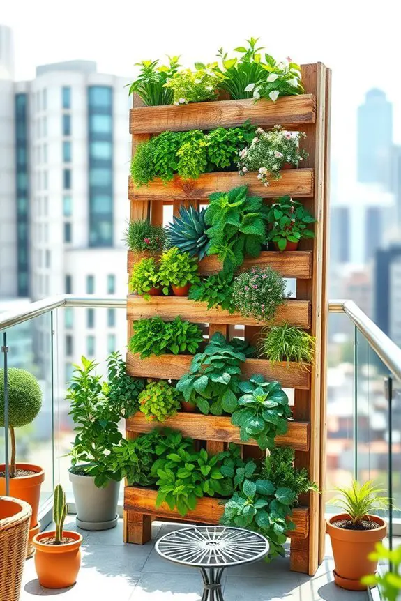vertical garden pallet design