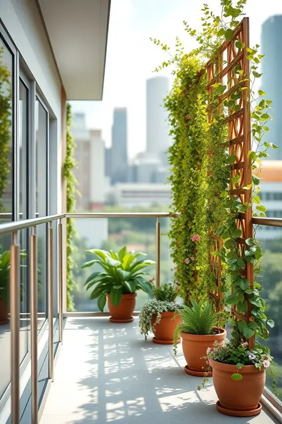 vertical garden trellis system