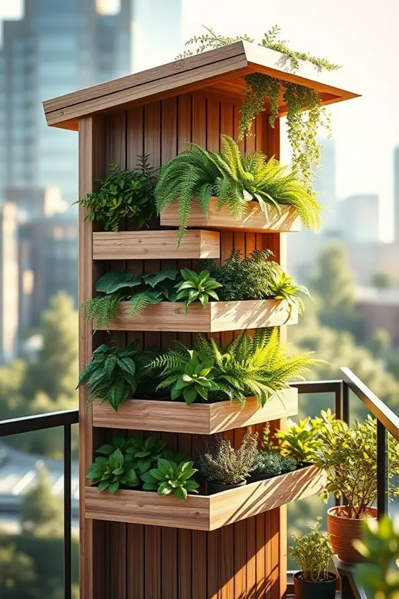 vertical gardening shed organization