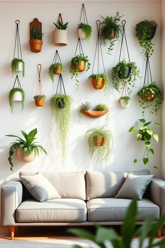 vertical gardening with planters