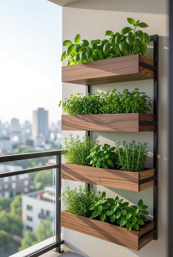 vertical herb garden solution