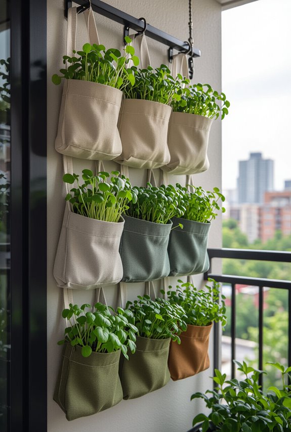 vertical microgreen shoe planter