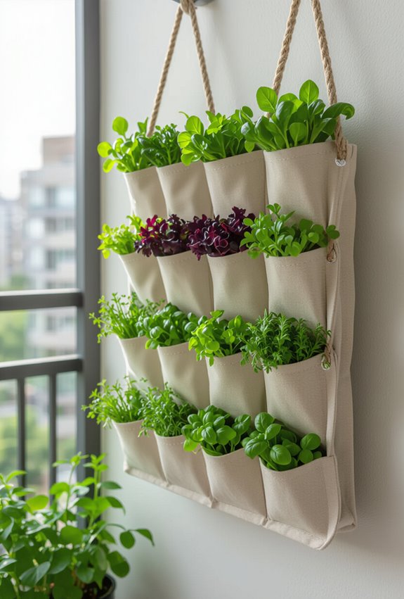 vertical salad green gardening