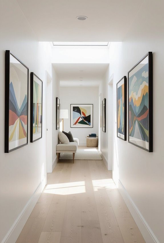 vertical slim framed gallery