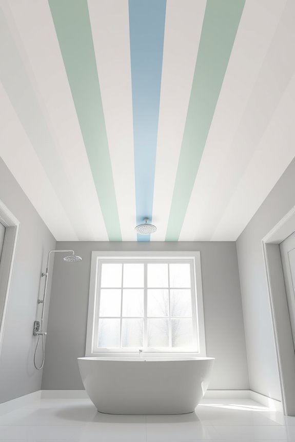 vertical stripes enhance spaciousness