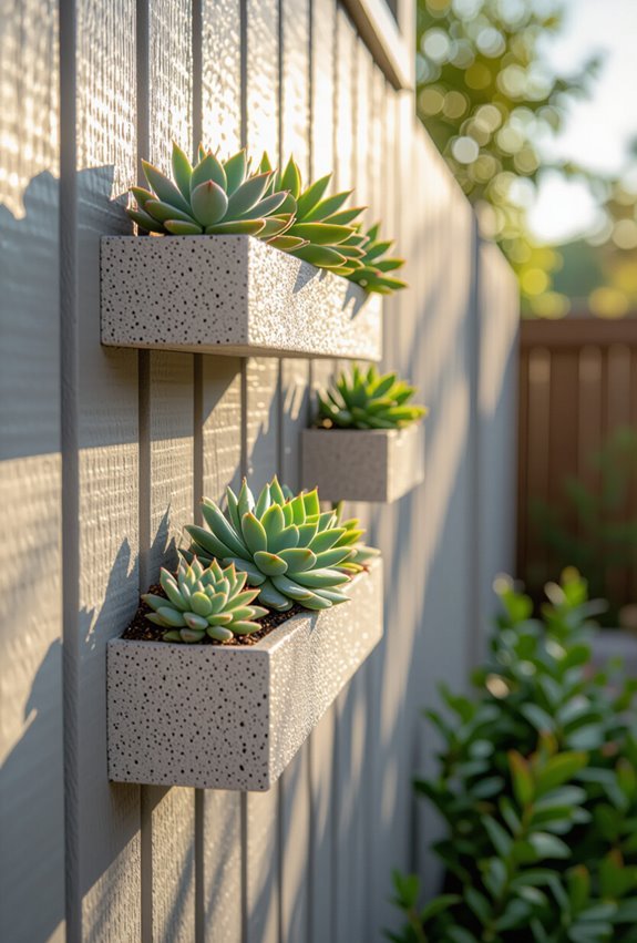 vertical succulent garden creation