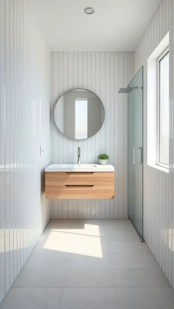 vertical tiles enhance space
