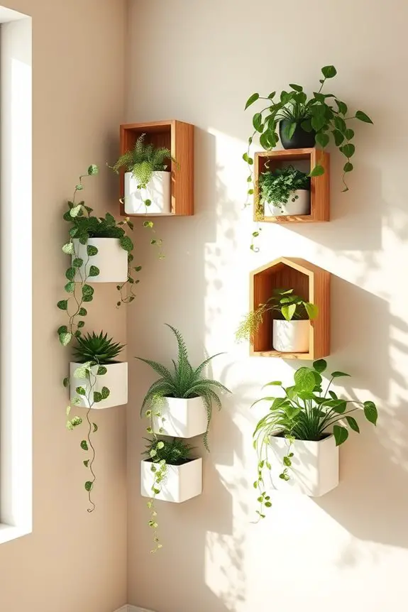 vertical wall planter ideas