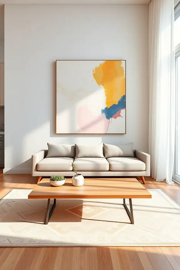 vibrant abstract expressionism decor