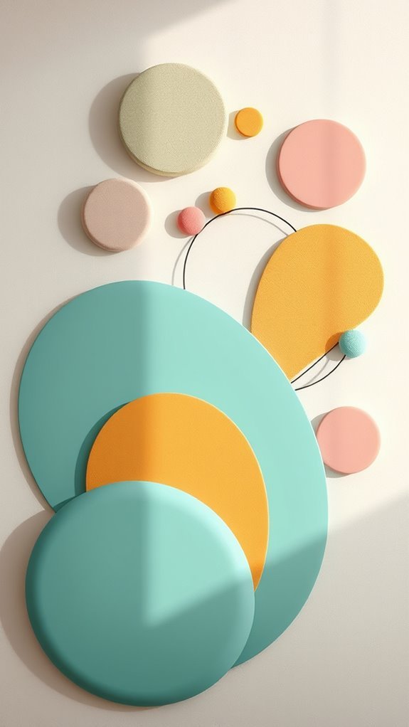 vibrant abstract wall decor