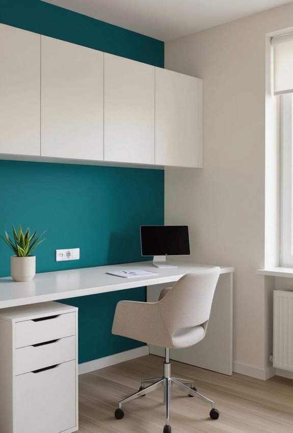 vibrant accent walls for collaboration