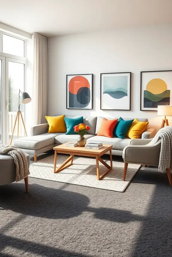 vibrant accessories brighten spaces
