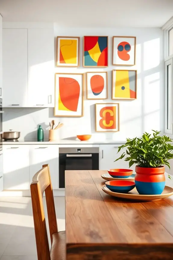 vibrant and dynamic kitchen decor