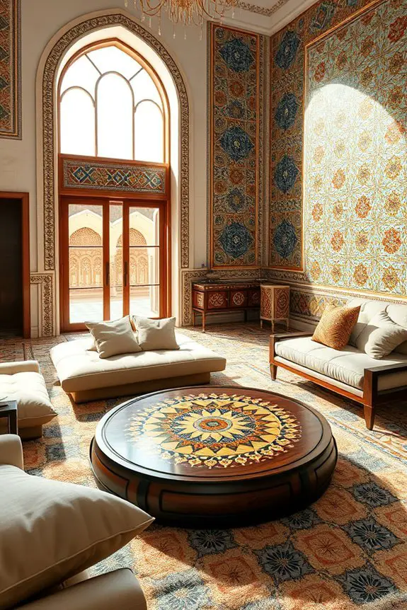 vibrant arabian mosaic artistry