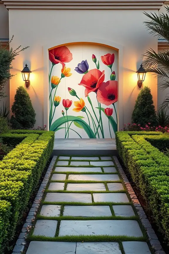 vibrant artistic outdoor murals