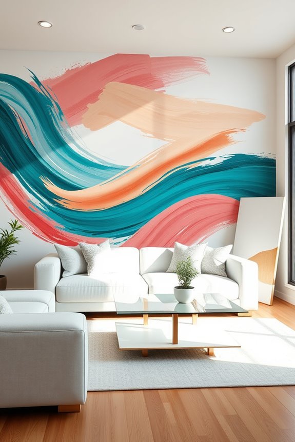 vibrant artistic wall designs