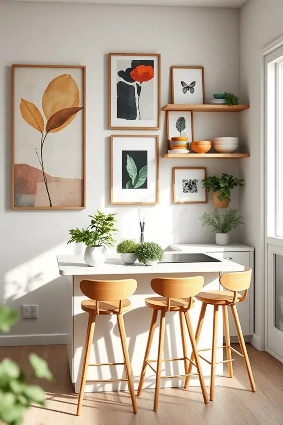 vibrant artistic wall murals