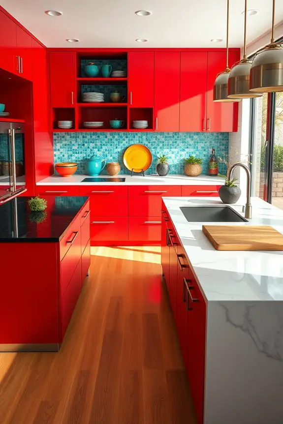 vibrant asian kitchen aesthetics