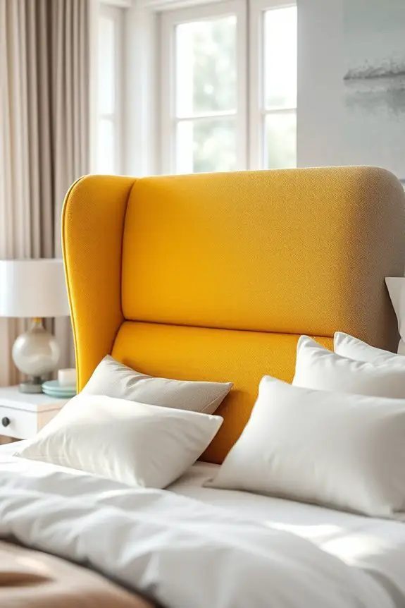 vibrant backrests enhance decor