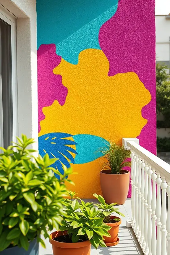 vibrant balcony color transformation