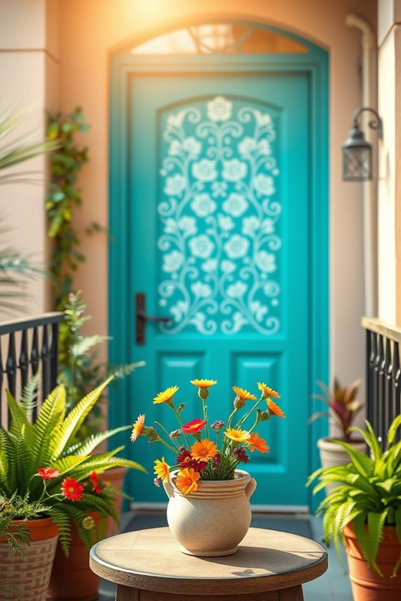 vibrant balcony door designs