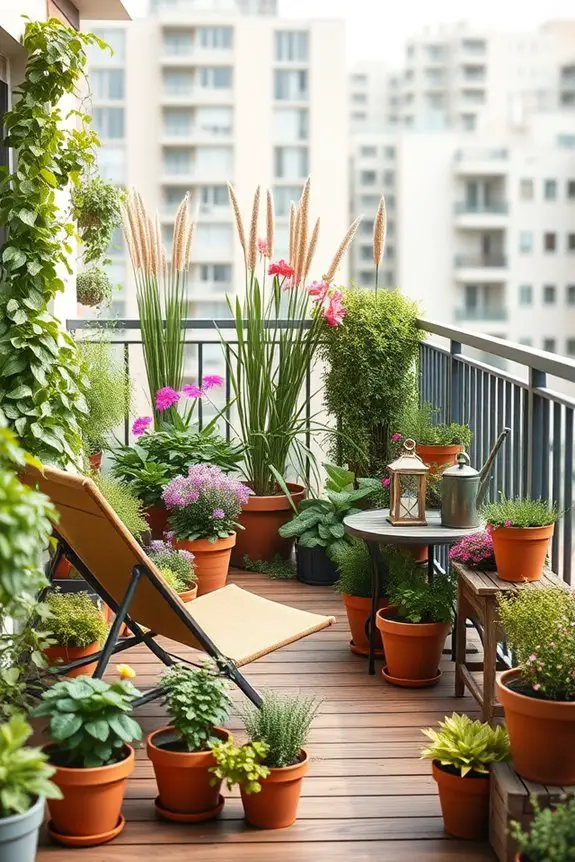 vibrant balcony garden oasis