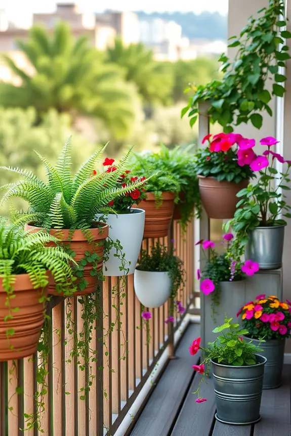vibrant balcony planter aesthetics