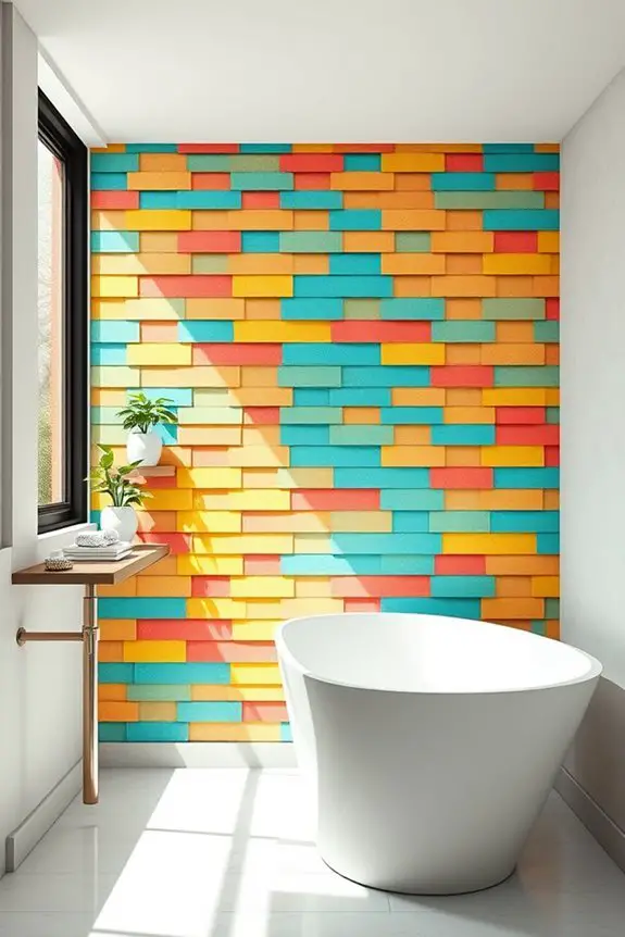 vibrant bathroom design potential