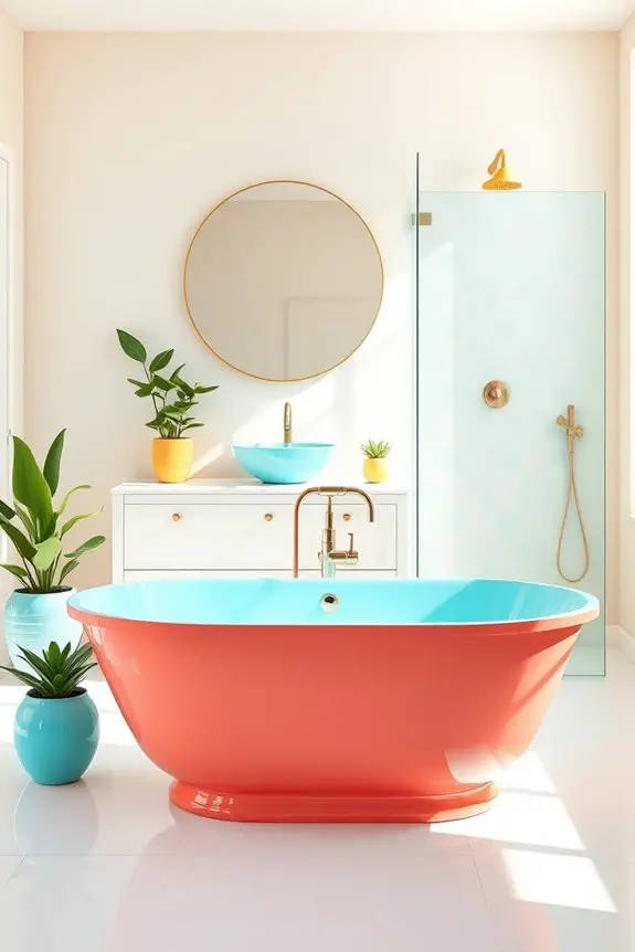 vibrant bathroom fixture designs