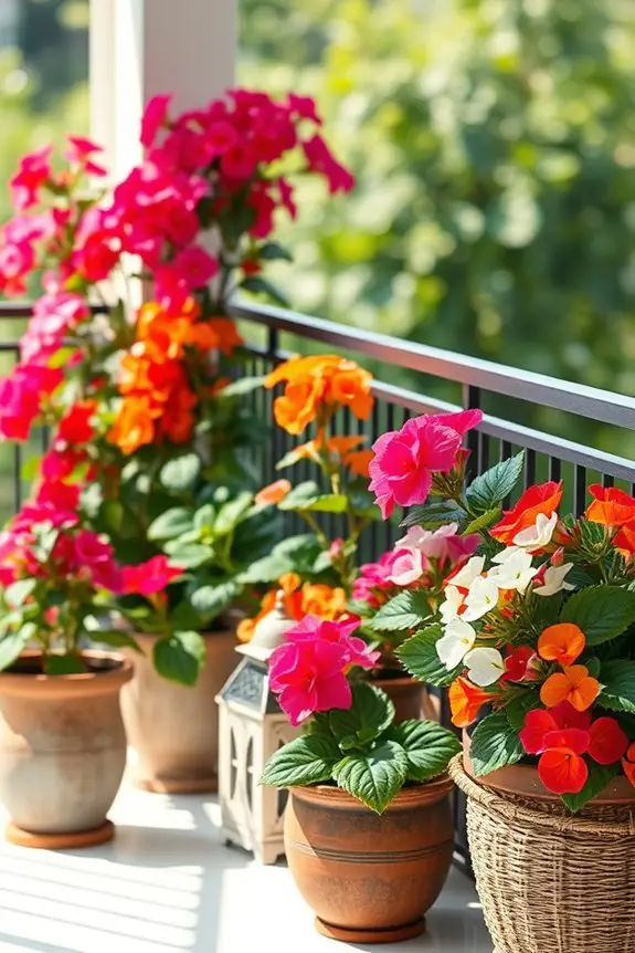 vibrant begonias for balconies