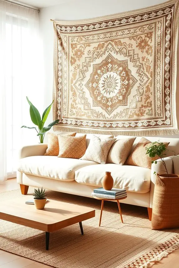 vibrant bohemian tapestry decor