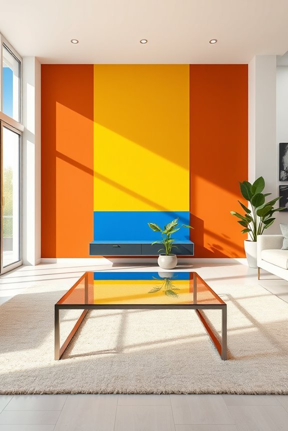 vibrant bold color accents
