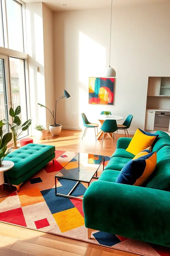 vibrant bold creative interiors