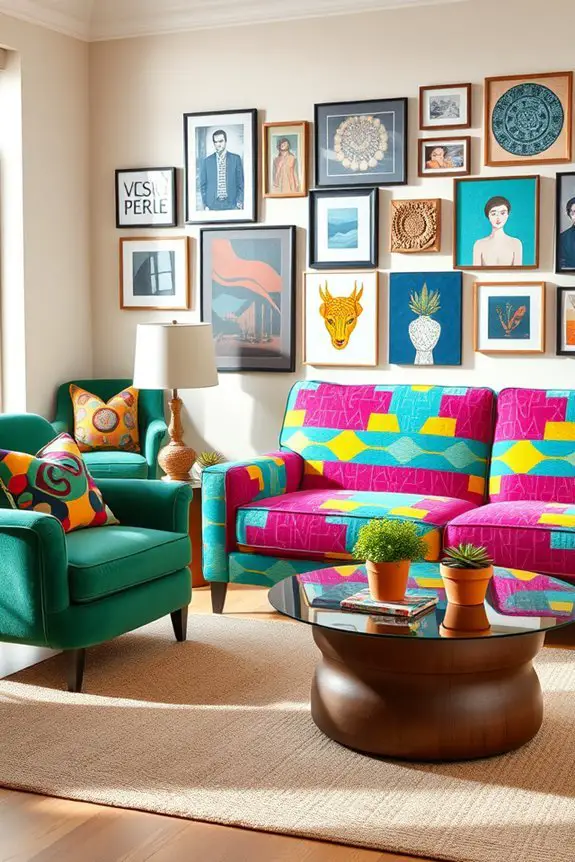 vibrant bold upholstery choices