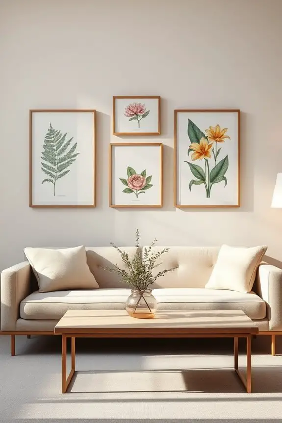 vibrant botanical wall decor