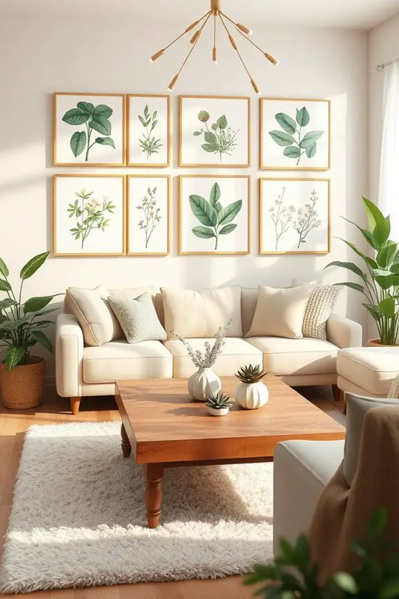 vibrant botanical wall decor