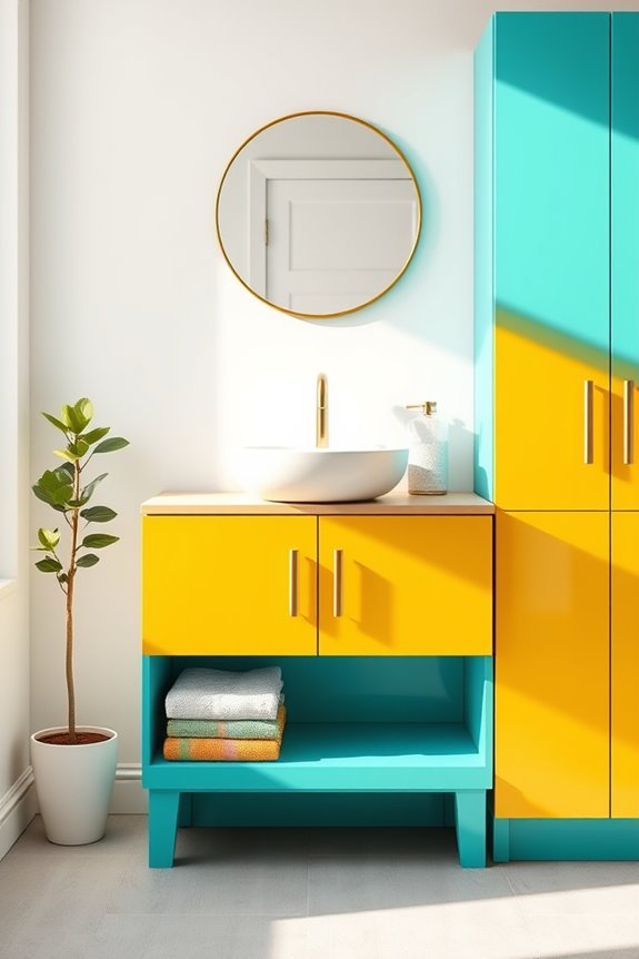 vibrant cabinet color transformations