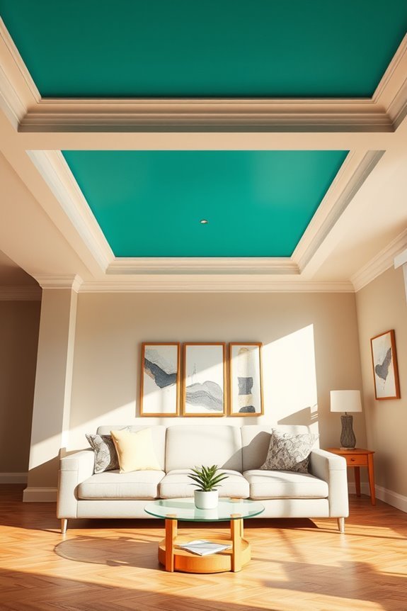 vibrant ceiling color options