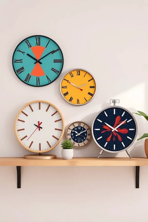 vibrant clocks enhance d cor